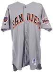 1997 Greg Booker San Diego Padres Signed Game Worn Road Jersey (MEARS LOA/JSA)
