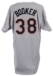 1997 Greg Booker San Diego Padres Signed Game Worn Road Jersey (MEARS LOA/JSA)