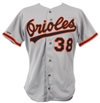 1990 Jeff McKnight Baltimore Orioles Game Worn Road Jersey (MEARS LOA)