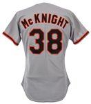 1990 Jeff McKnight Baltimore Orioles Game Worn Road Jersey (MEARS LOA)