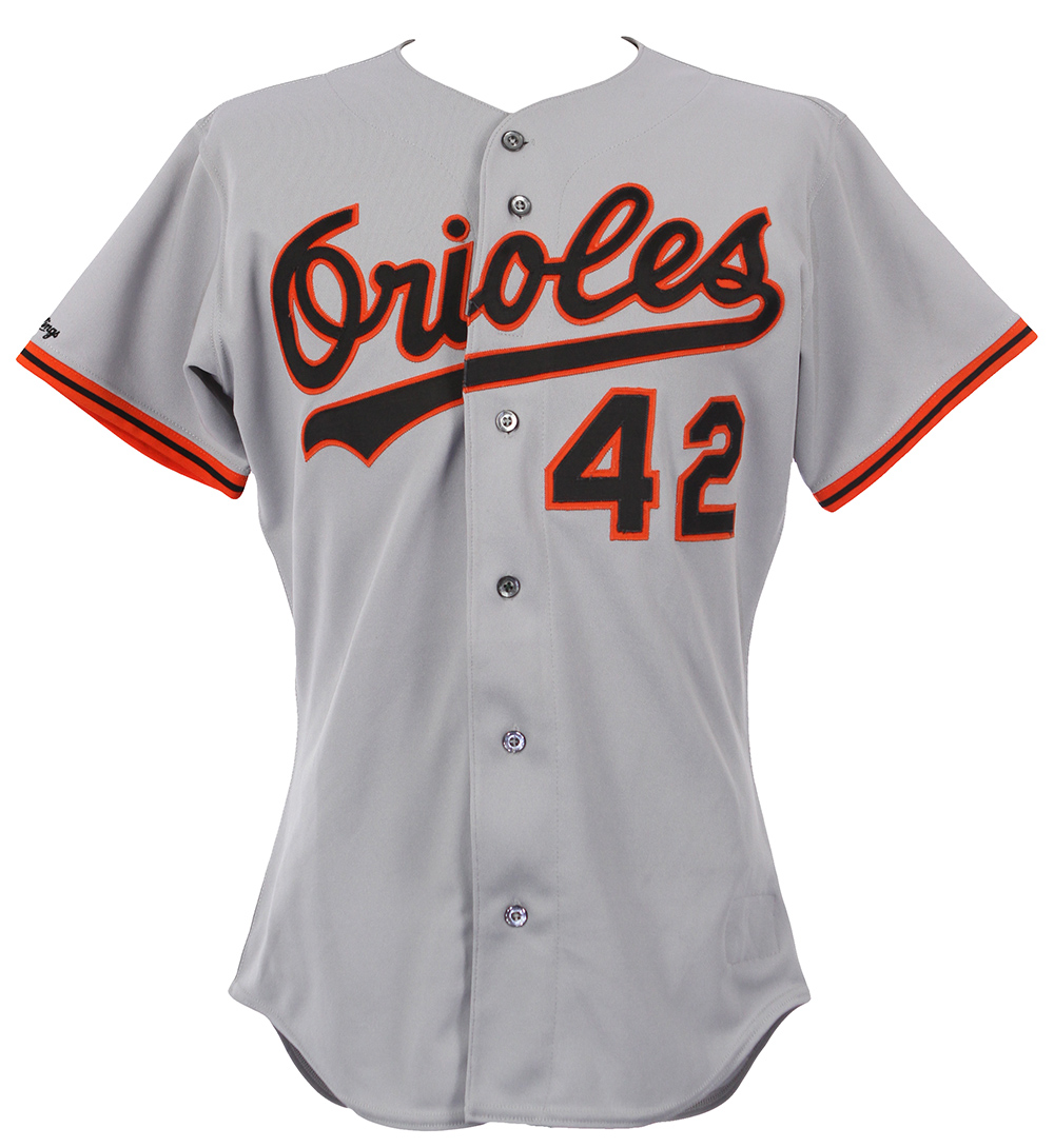 Lot detail 1991 brown 42 baltimore orioles spring training road