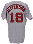 1998 Reggie Jefferson Boston Red Sox Game Worn Road Jersey (MEARS LOA)