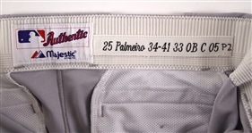 2005 Rafael Palmeiro Baltimore Orioles Game Worn Road Uniform Pants (MEARS LOA)