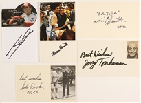 1970's-2000's Baseball Football Basketball Racing Hollywood Autograph Collection - Lot of 24 w/ Duke Snider, John Wooder, Ken Stabler & More (JSA)