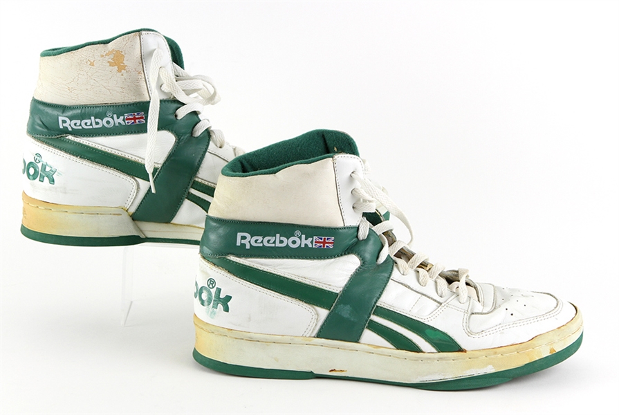 1986-91 Jack Sikma Milwaukee Bucks Reebok Sneakers (MEARS LOA)