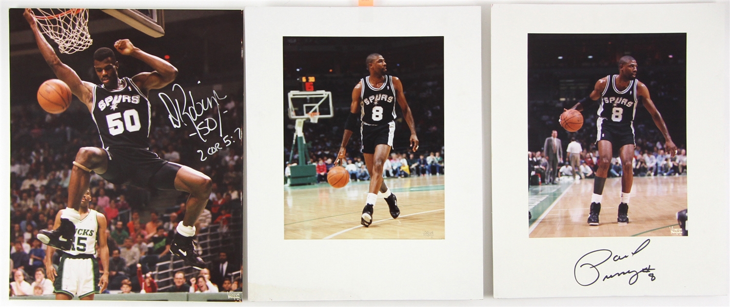 1980s/90s San Antonio Spurs Vogue Photographer Studio Professional 11x14 Photo Lot (7 signed, 10 total) (JSA)