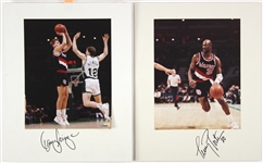 1980s/90s Portland Trailblazers Vogue Photographer Studio Professional 11x14 Photo Lot (2 signed) (JSA)