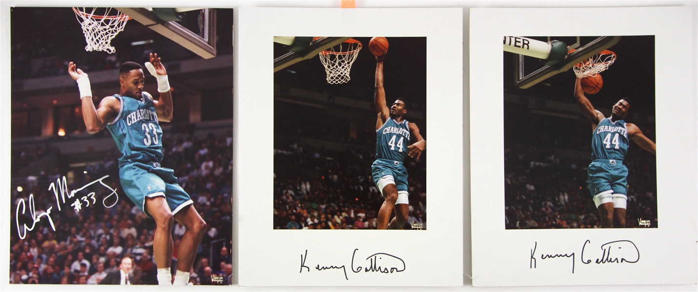 1980s/90s Charlotte Hornets Vogue Photographer Studio Professional 11x14 Photo Lot (6 signed) (JSA)