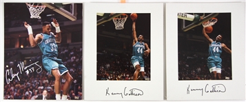 1980s/90s Charlotte Hornets Vogue Photographer Studio Professional 11x14 Photo Lot (6 signed) (JSA)