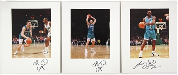 1980s/90s Charlotte Hornets Vogue Photographer Studio Professional 11x14 Photo Lot (6 signed) (JSA)