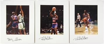 1980s/90s New York Knicks Vogue Photographer Studio Professional 11x14 Photo Lot (7 signed, 9 total) (JSA)