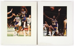 1980s/90s Los Angeles Lakers Vogue Photographer Studio Professional 11x14 Photo Lot (1 signed, 4 total) (JSA)