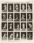 1907-08 Hughie Jennings & His Great Tigers 22" x 28" Modern Reprint Poster