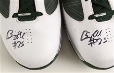 2009-10 Al Jefferson Minnesota Timberwolves Signed Game Worn Nike Sneakers (MEARS LOA/JSA)