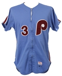 1983 Claude Osteen Philadelphia Phillies Game Worn Road Jersey + Phillies 100 Years Patch (MEARS LOA)