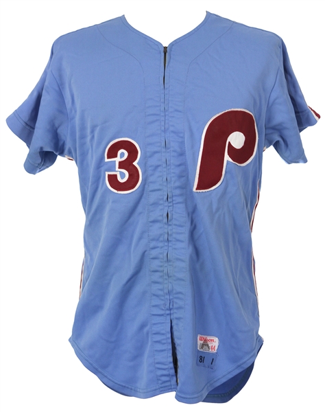 1981 Lee Elia Philadelphia Phillies Game Worn Road Jersey (MEARS LOA)