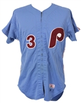 1981 Lee Elia Philadelphia Phillies Game Worn Road Jersey (MEARS LOA)