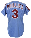 1981 Lee Elia Philadelphia Phillies Game Worn Road Jersey (MEARS LOA)