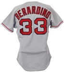 1990 Dick Berardino Boston Red Sox Game Worn Road Jersey (MEARS LOA)
