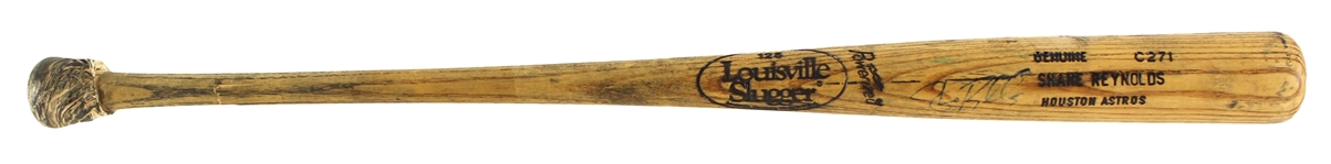 1993-98 Shane Reynolds Houston Astros Signed Louisville Slugger Professional Model Game Used Bat (MEARS LOA/JSA)