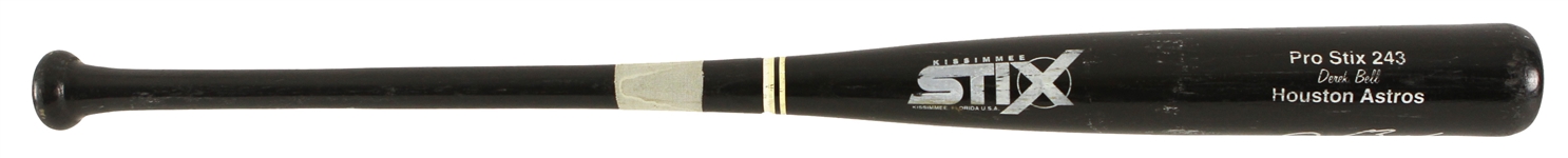 1995-99 Derek Bell Houston Astros Signed Kissimmee Stix Professional Model Game Used Bat (MEARS LOA/JSA)