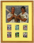 1989 Mark McGwire Jose Canseco Oakland Athletics Signed 20" x 26" Framed Display (JSA)