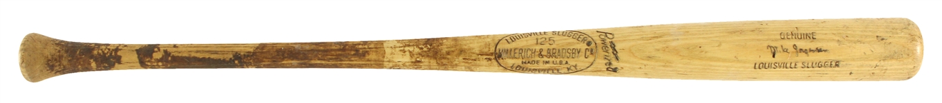 1973-75 Mike Jorgensen Montreal Expos H&B Louisville Slugger Professional Model Game Used Bat (MEARS LOA)