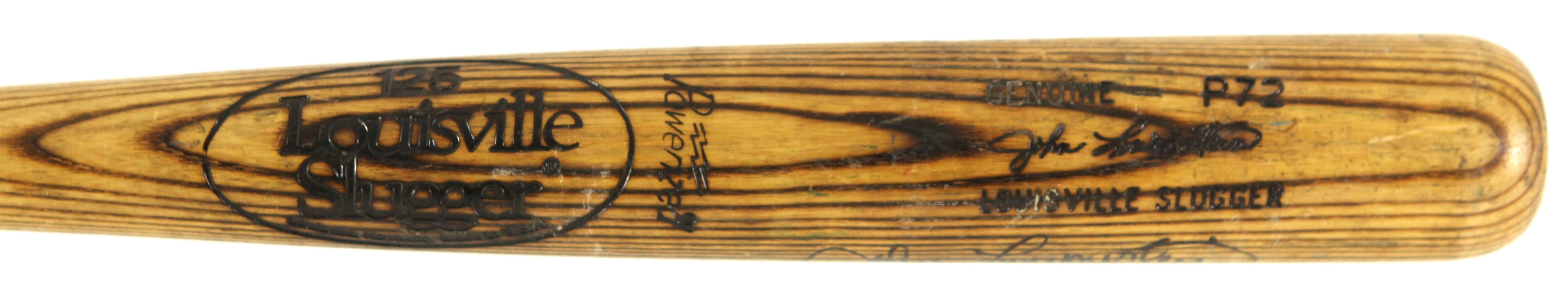 1980-83 John Lowenstein Baltimore Orioles Signed Louisville Slugger Professional Model Game Used Bat (MEARS LOA/JSA)