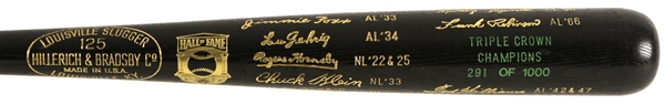 1970s Hall of Fame H&B Louisville Slugger Triple Crown Winner Commemorative Bat 