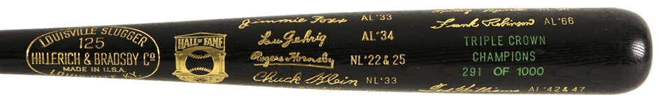 1970s Hall of Fame H&B Louisville Slugger Triple Crown Winner Commemorative Bat 