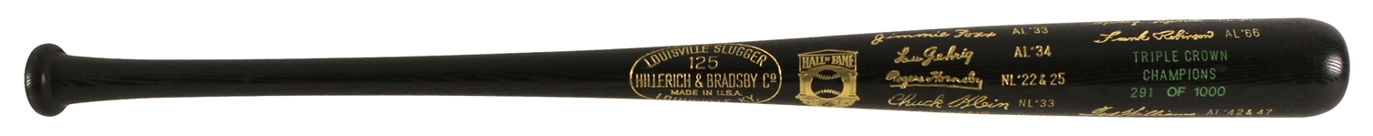 1970's Hall of Fame H&B Louisville Slugger Triple Crown Winner Commemorative Bat 