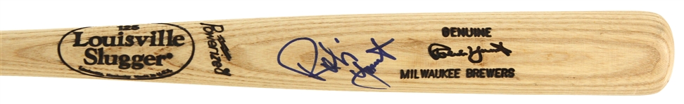 1991-93 Robin Yount Milwaukee Brewers Signed Louisville Slugger Bat (JSA)