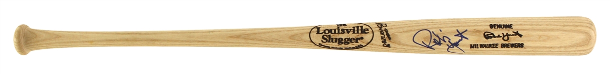 1991-93 Robin Yount Milwaukee Brewers Signed Louisville Slugger Bat (JSA)