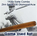 1920s Earle Combs New York Yankees Zinn Beck Diamond Ace Professional Model Bat