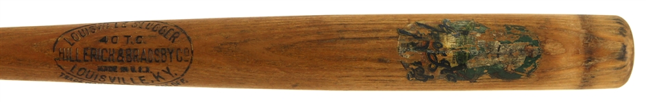 1920s Ty Cobb Detroit Tigers H&B Louisville Slugger Store Model Georgia Peach Decal Bat 
