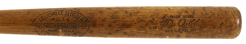 1920s Ty Cobb Detroit Tigers H&B Louisville Slugger Store Model Bat 