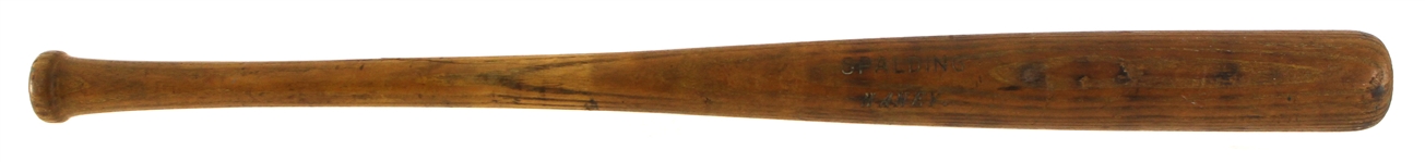 1919-1920s Fred Haney PCL / Detroit Tigers Spalding Professional Model Game Used Bat (MEARS LOA)