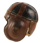 1930's Game Worn Ken Wel Padded Leather Football Helmet (MEARS LOA)