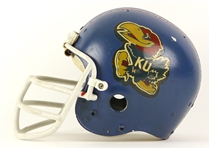 1979-82 Kansas Jayhawks Game Worn Football Helmet (MEARS LOA)