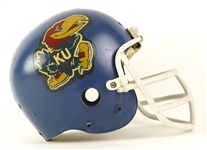 1979-82 Kansas Jayhawks Game Worn Football Helmet (MEARS LOA)