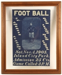 1905 St. Ambrose Academy Rock Island High School 18.5" x 23" Framed Broadside