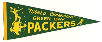 1962-68 Green Bay Packers World Champions 29" Full Size Pennant