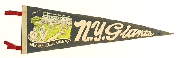 1933-37 New York Giants National League Champs 27" Full Size Pennant