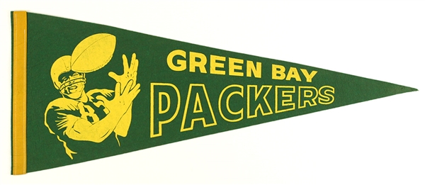 1950s Green Bay Packers 29" Full Size Pennant