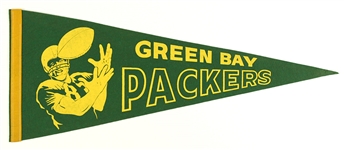1950s Green Bay Packers 29" Full Size Pennant