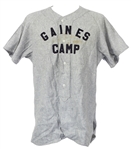1960s Gaines Camp Game Worn MacGregor Flannel Baseball Jersey (MEARS LOA)