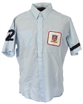 1982 Joe West NL Umpire Game Worn Shirt w/ Lou DiMuro Memorial Armband