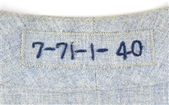 1971 Peanuts Lowrey Chicago Cubs Game Worn Road Jersey (MEARS A8) Last Cubs Flannel Jersey