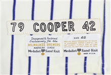 1979 Cecil Cooper Milwaukee Brewers Game Worn Home Jersey (MEARS A10)