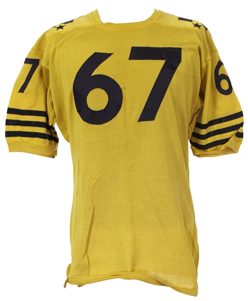 1963 Tom Holden Navy Midshipmen "Drive For Five" Army Navy Game Worn Football Jersey (MEARS LOA)